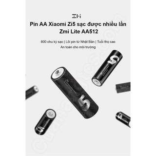 [ftech] -  Pin AA Xiaomi Zi5 sạc được nhiều lần Zmi Lite AA512