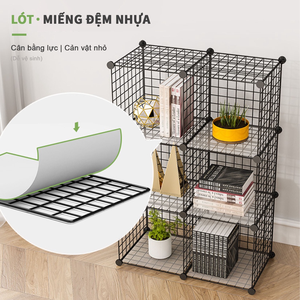 Tấm lưới sắt đe lắp ghép đa năng SAGOKER, mã SLG776