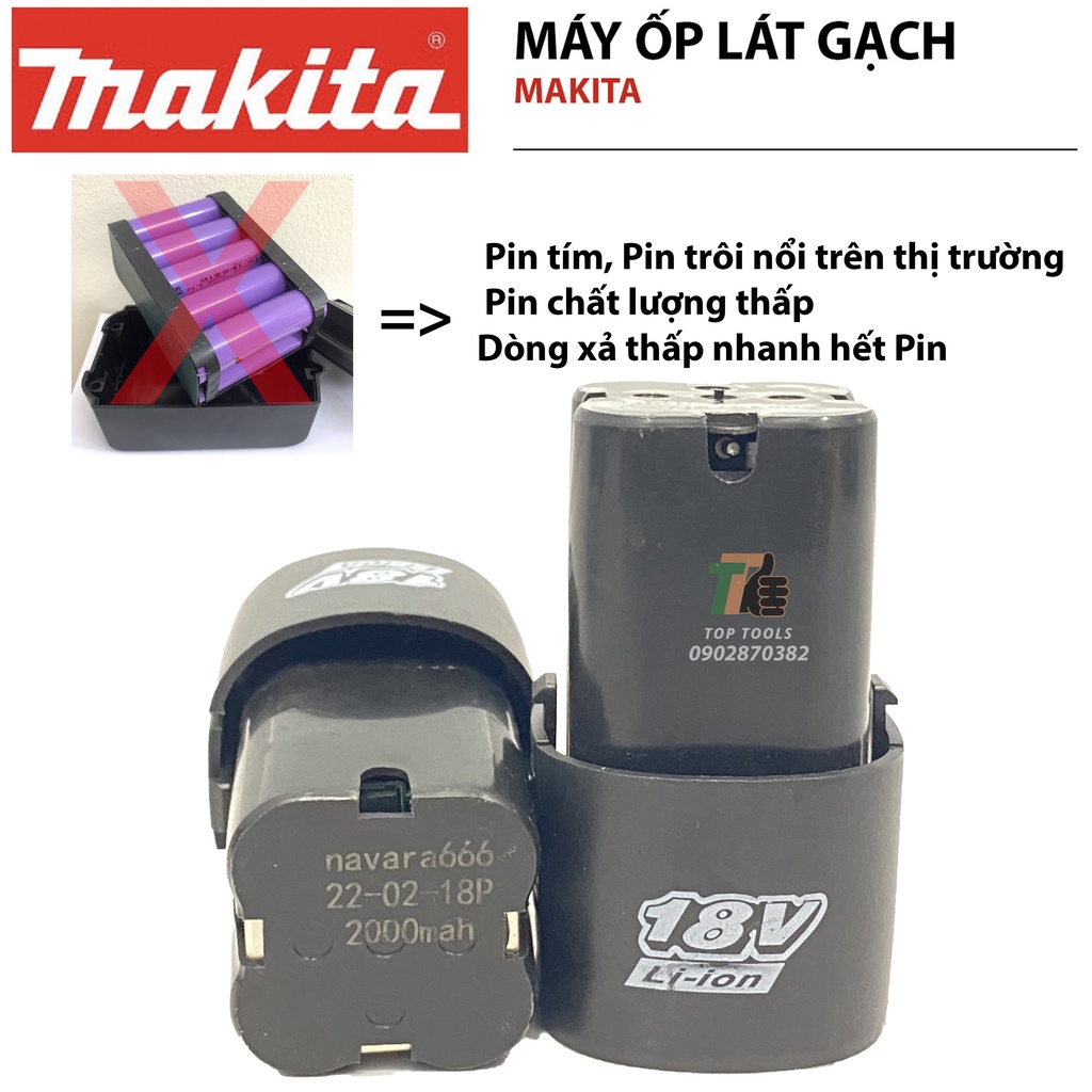 Máy rung lát gạch, Hít gạch , máy đầm rung dùng pin 18v có 6 cấp độ rung