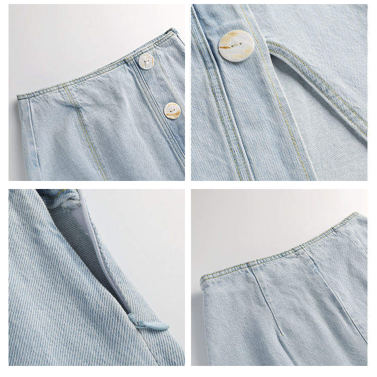 chân váy jean Thời Trang Mùa Thu 2021 Cho Nữ chân váy jean