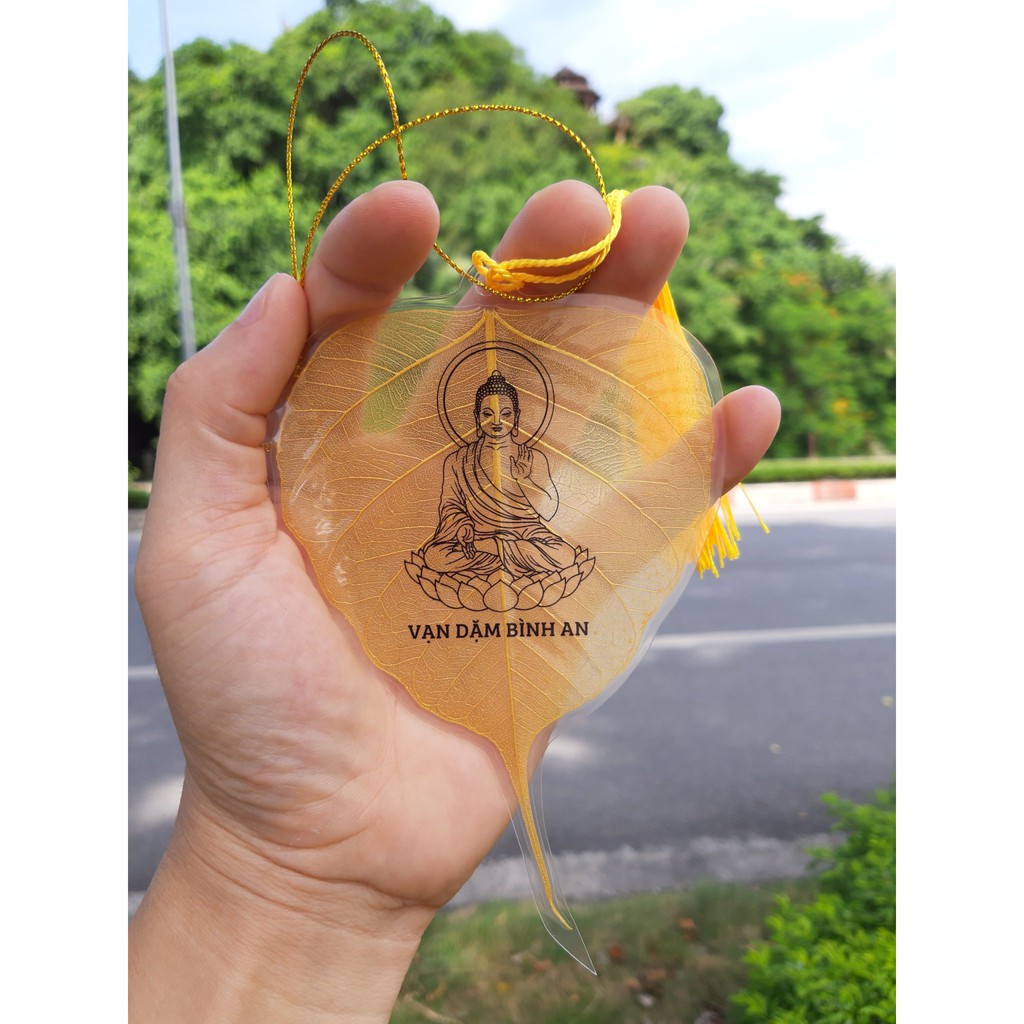 Lá Bồ Đề treo xe Ô tô - Vạn Dặm Bình An