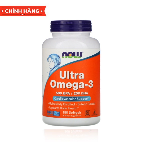 Viên uống Vitamin Now Ultra Omega-3 500 EPA 250 DHA nhập khẩu Mỹ bảo vệ mắt