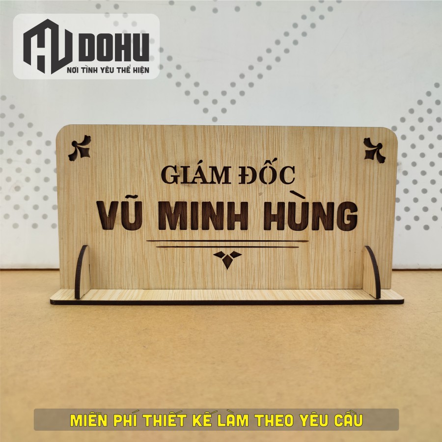 Bảng Tên Giám Đốc, Bảng chức danh, Biển chức danh Bằng Gỗ