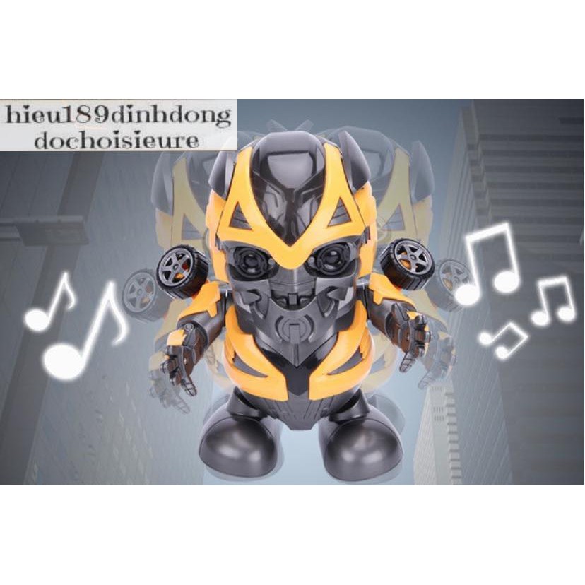 Đồ chơi Dance hero robot bumblebee nhảy vui nhộn có nhạc có đèn tặng kèm pin (ảnh thật kèm video)