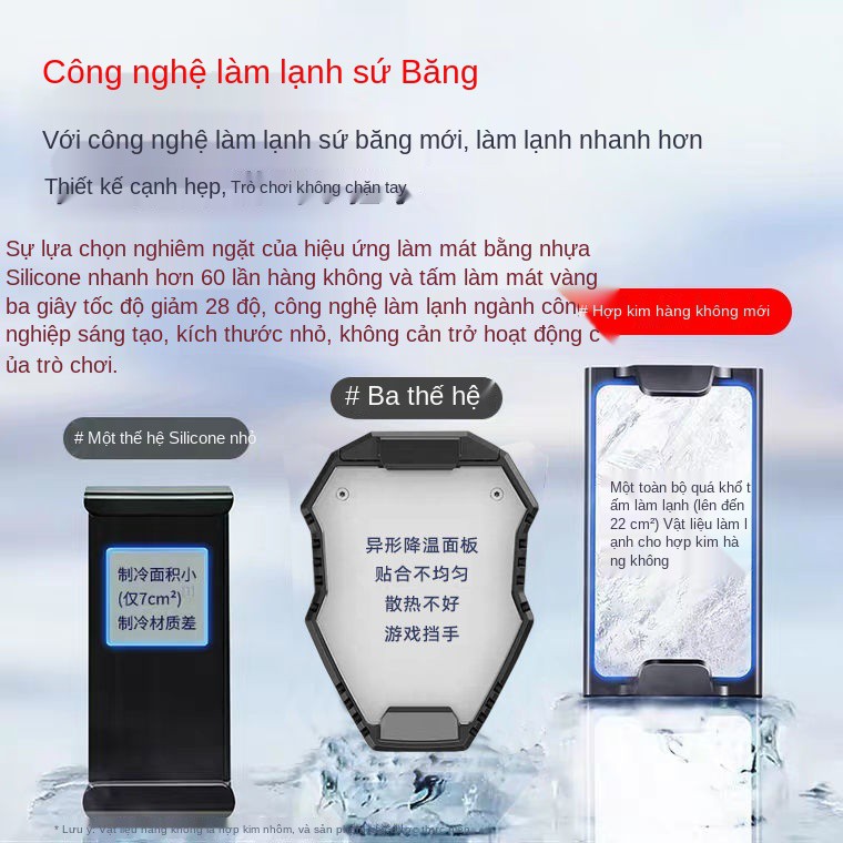 Điện thoại di động tản nhiệt làm mát tạo tác trò chơi xử lý câm Apple Android phổ thông