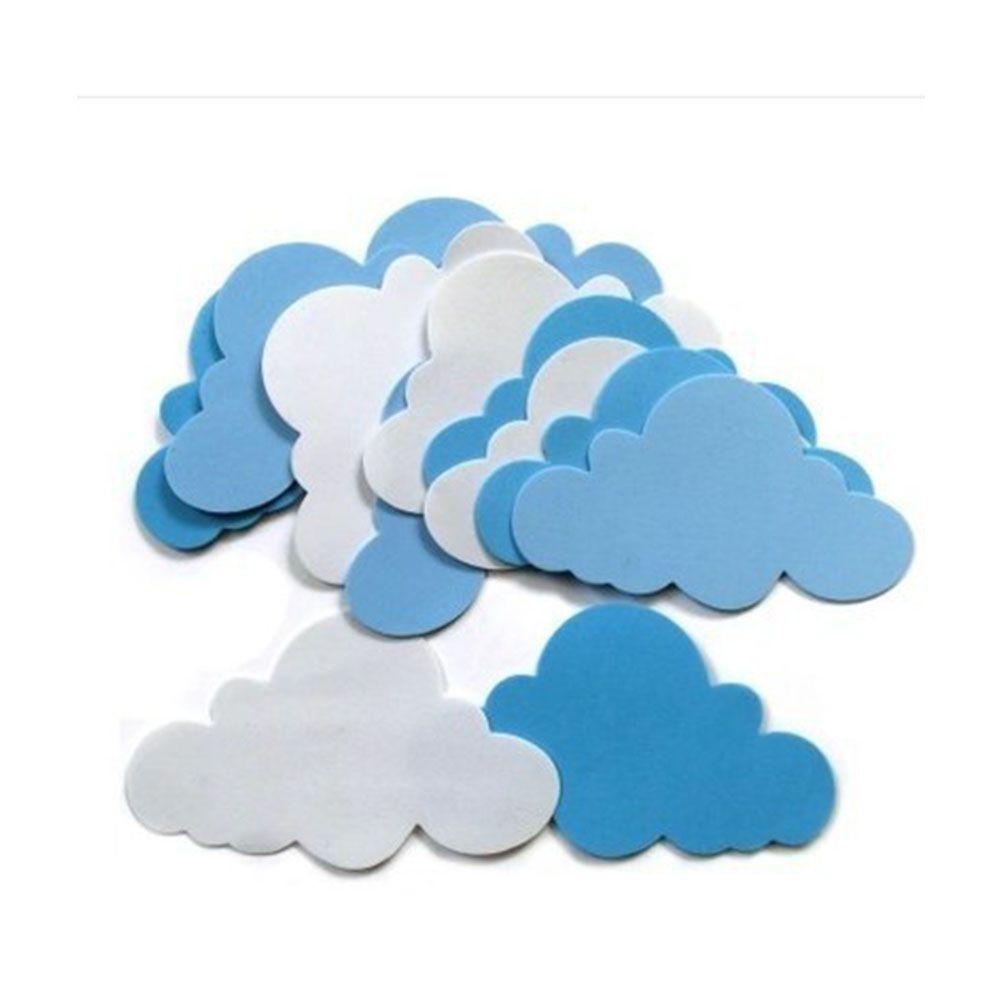 12 Sticker Dán Tường Hình Đám Mây Bằng Xốp EVA