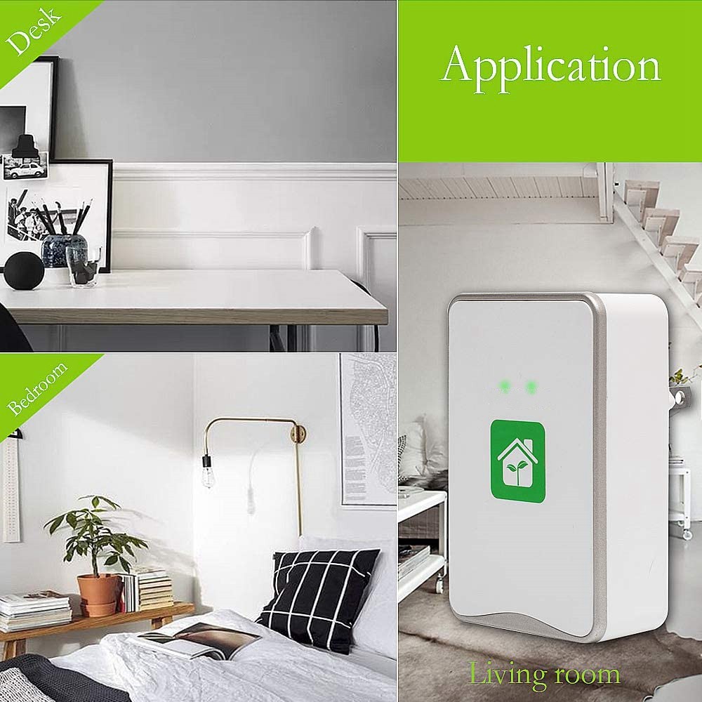 Set 3 máy lọc không khí tạo ion âm phích cắm US
