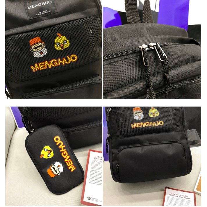 BALO ĐI HỌC ULZZANG BALO MENGHUO HOẠT HÌNH