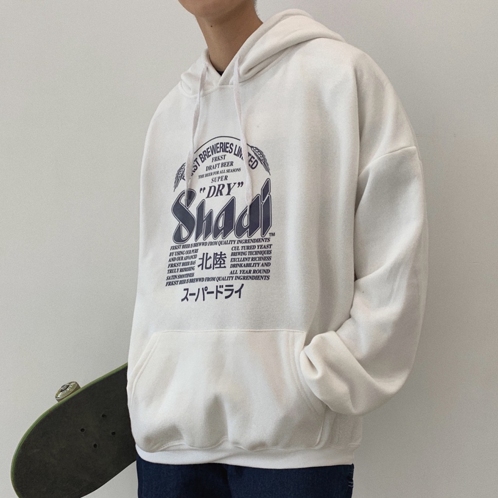 Áo Hoodie Nỉ Phối Mũ Trùm Đầu Kute Cặp Đôi Phong Cách Ulzzang Basic Phối 5D In Pet Chắc Chắn , Nỉ Ngoại Dày Mịn Ấm Áp