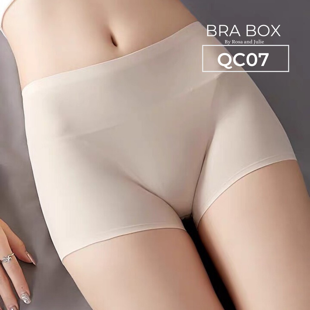 Quần mặc váy su đúc , quần lót không viền lụa băng QC07 BRABOXw