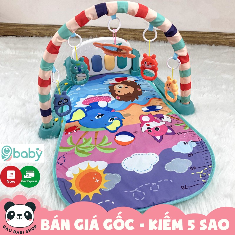 Thảm đàn Piano cho bé nằm chơi có đèn nhạc 9BABY