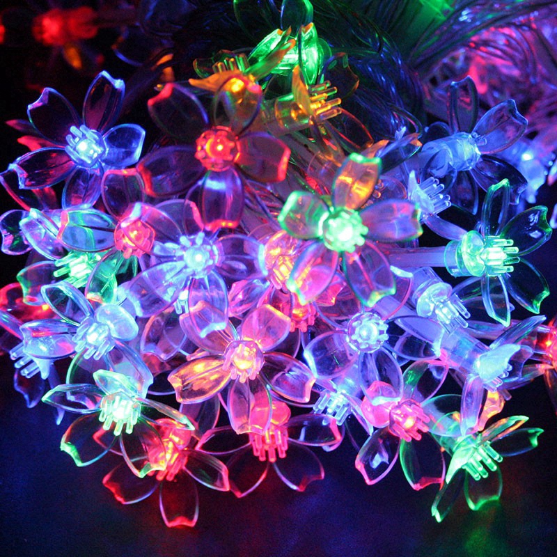 2M/4M/8M AA Battery Cherry blossom Decorative string light for Christmas New year