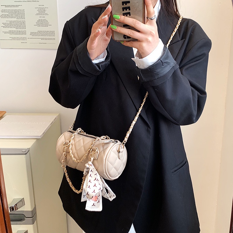 Túi Đeo Vai Hình Trụ Cỡ Nhỏ 2022 Thời Trang Xuân Hè Cho Nữ