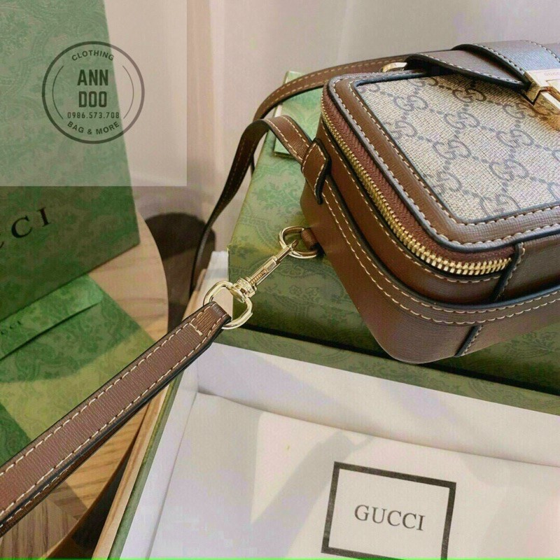 Túi đeo chéo dạng hộp gucci Super size 19 fullbox