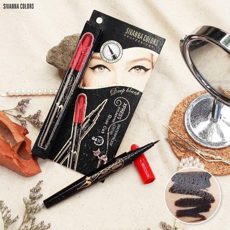 Kẻ mắt Sivanna colors xpress eyeliner pen (HF896) - black