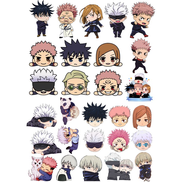 sticker jujutsu kaisen hình dán jujutsu kaisen