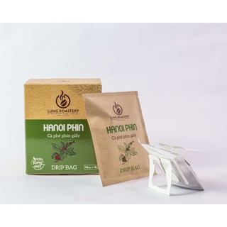 Cà Phê Phin Giấy (Hanoi Phin) Lung Roastery, Hộp 10 gói