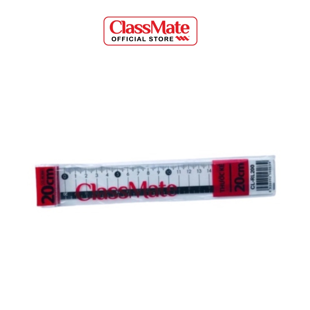 Thước Kẻ CLASSMATE 20cm/30cm Chất Liệu Nhựa Cao Cấp CL-RL200/RL300