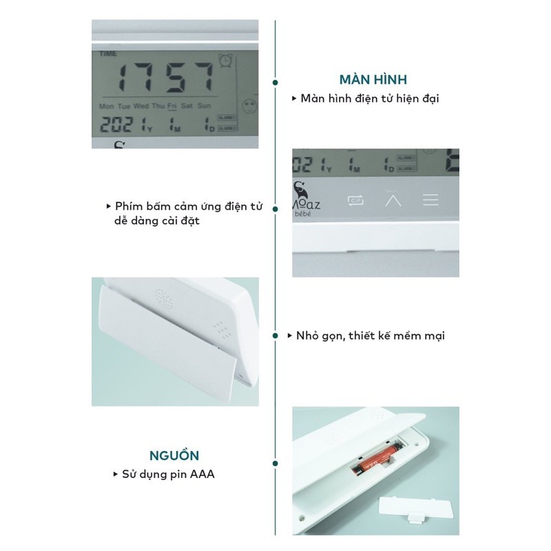 Nhiệt ẩm kế, Nhiệt kế đo độ ẩm và nhiệt độ Moaz Bebe MB027