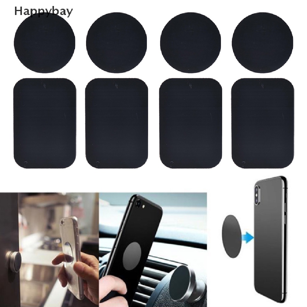 Set 10 miếng dán nam châm giữ điện thoại bằng kim loại