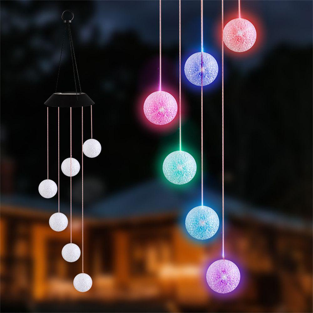 YIYU Chuông Gió Nhiều Màu Sắc Lãng Mạn Tự Động Không Phai