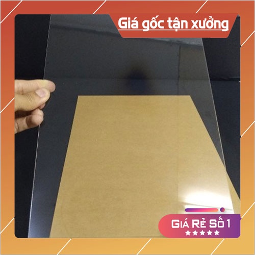 Tấm mica trong suốt kích thước khổ A5 210x150mm không mờ đục, nứt xước