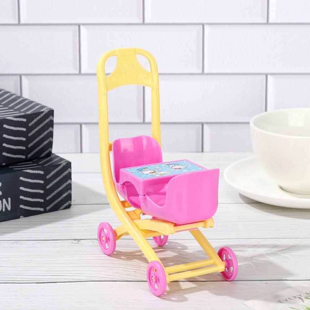 Mô Hình Xe Đẩy Em Bé Trang Trí Nhà Búp Bê