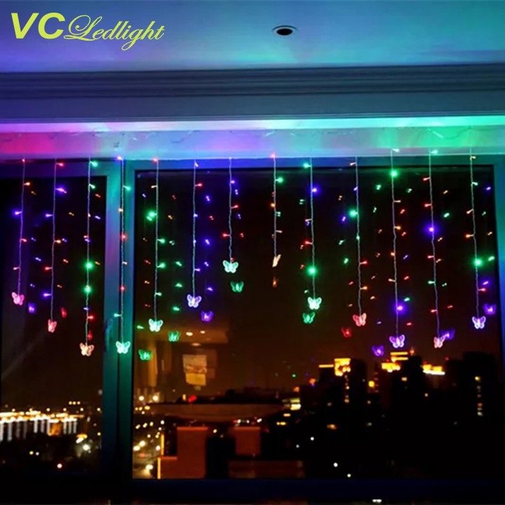 ĐÈN LED RÈM TRANG TRÍ BƯƠM BƯỚM - ĐÈN RÈM - ĐÈN MÀNH
