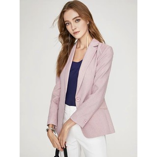 Vest Blazer Hồng Sọc Cao Cấp