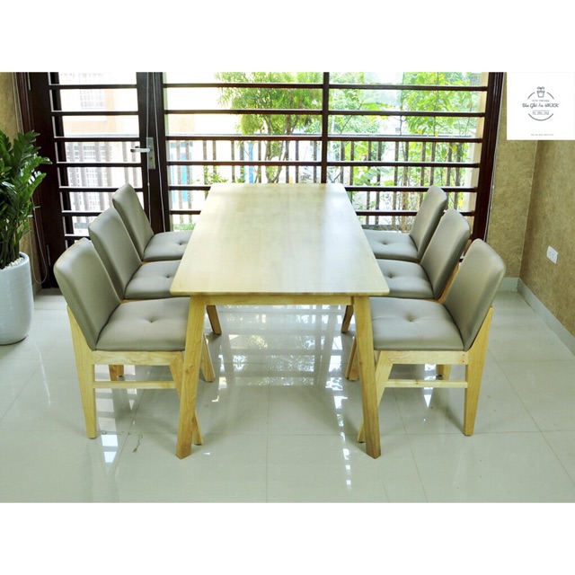 Bộ bàn ăn gỗ tự nhiên VNXK