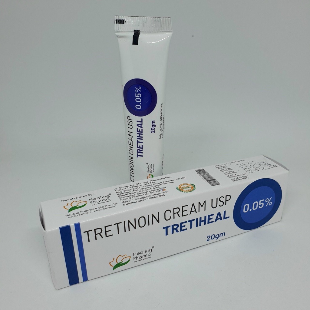 Tretinoin Tretiheal Cream  0.025% - 0.05% - 0.1%, Kem Dưỡng Tretinol Duy Trì Chống Lão Hóa
