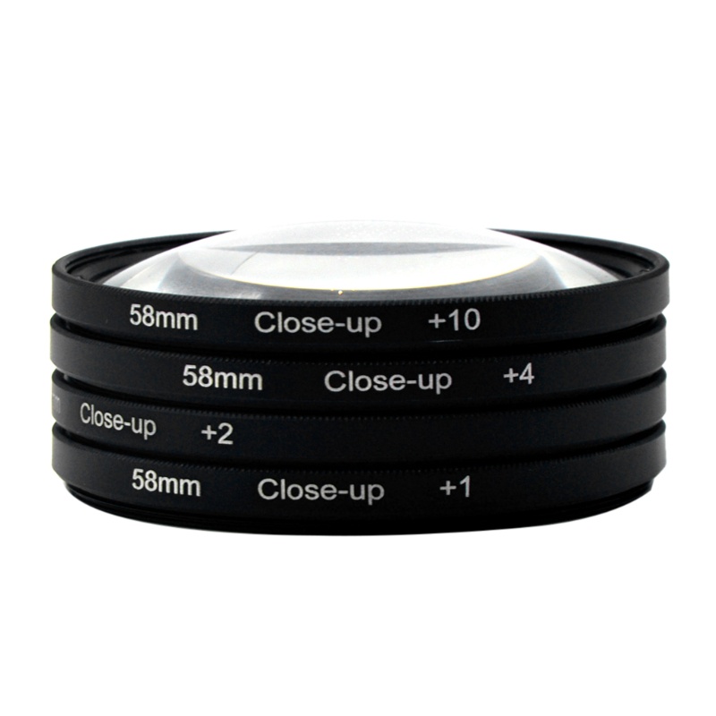Bộ Lọc Ống Kính Máy Ảnh 58mm + 1 + 2 + 4 + 10 Cho D40 Pentax K20D