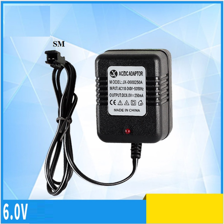 Củ sạc pin 6v cổng nối SM-2P dùng sạc cho pin xe mô hình điều khiển từ xa