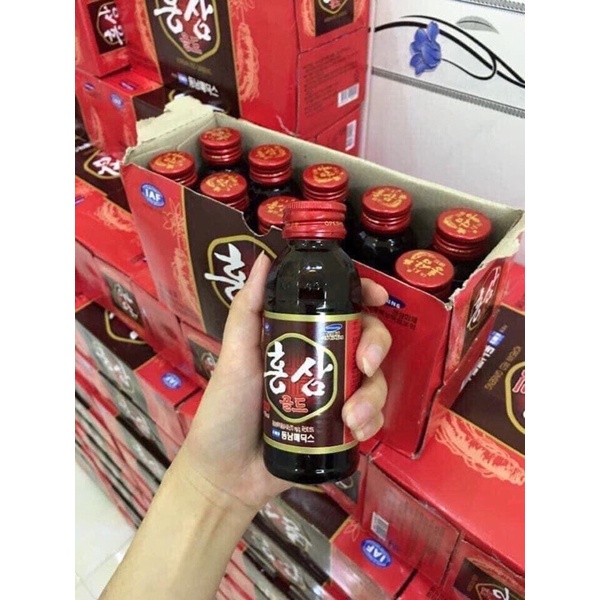 Nước hồng sâm Hàn Quốc hộp 10 chai * 100ml