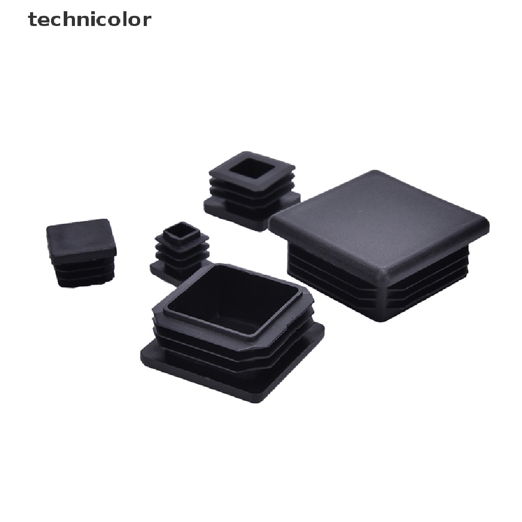 Set 10 Nắp Vuông Bằng Nhựa Màu Đen Chuyên Dụng Cho Ống Nước