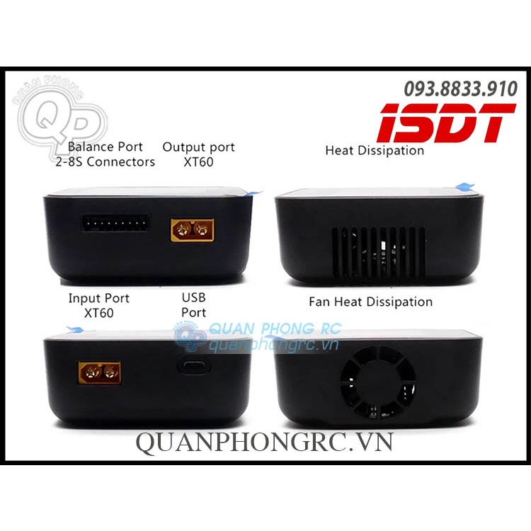 Sạc ISDT Air 8 500W 20A 1-8S Smart Charger