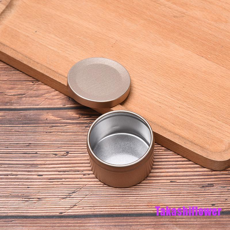 Hộp thiếc tròn rỗng đựng nến trà tiện dụng chất lượng cao