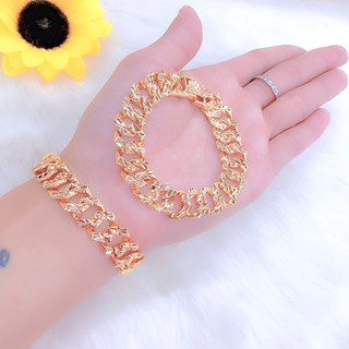 Lắc tay nữ kiểu lặc mạ vàng 18k mã 1136