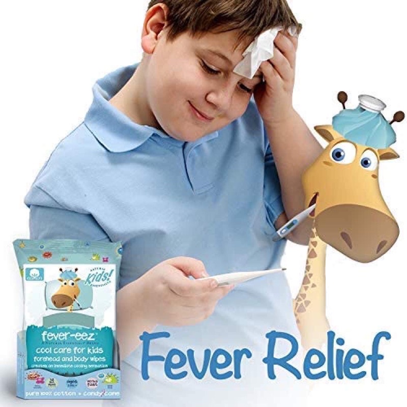 Khăn lau hạ sốt Fever-eez Mỹ 32 tờ