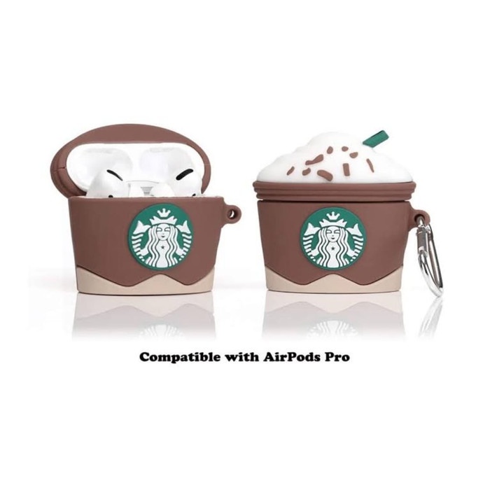 Vỏ bảo vệ hộp đựng tai nghe AirPods PRO / PRO Clone - Starbucks Frappuccino 3D - PRO