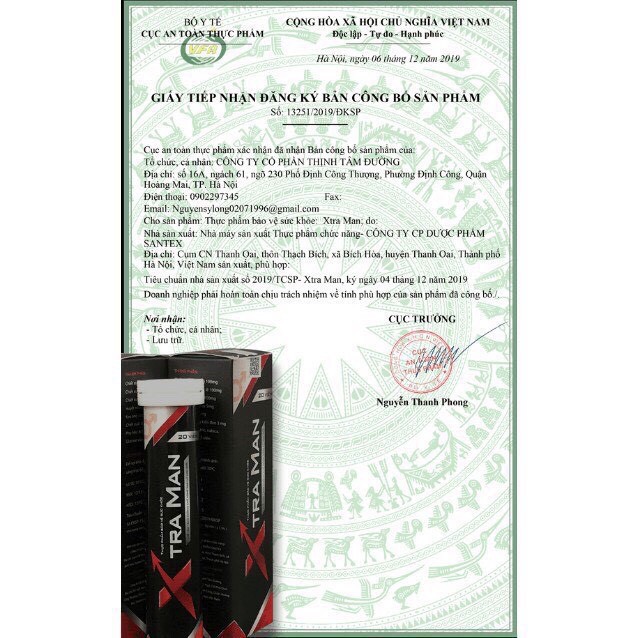 Viên sủi XtraMan tăng cường sinh lý hộp 20 viên chính hãng 100% | BigBuy360 - bigbuy360.vn