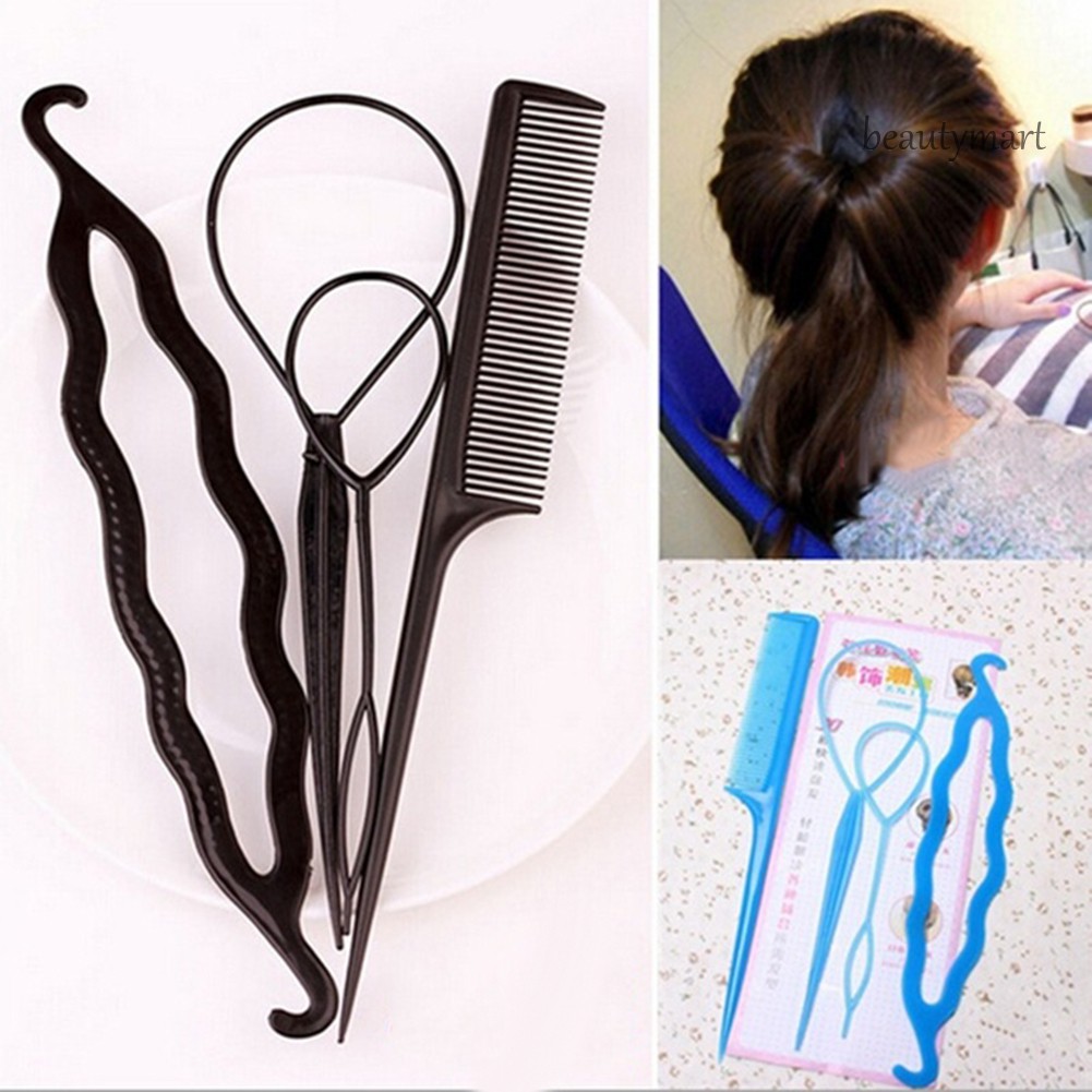 Bộ 4 dụng cụ tết bện búi tóc chuyên nghiệp cho nữ