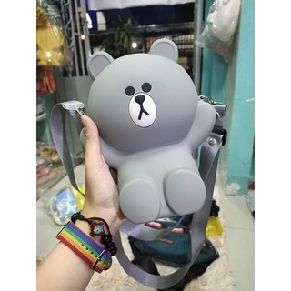 [ẢNH THẬT] TÚI SILICON GẤU XÁM