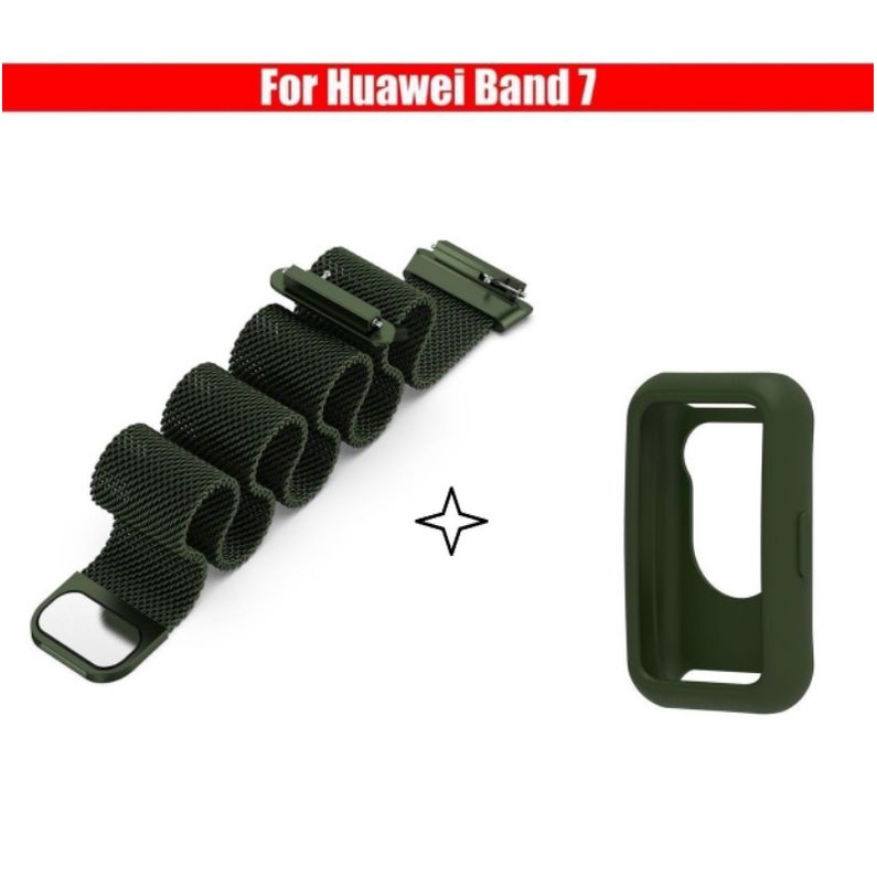 [ Huawei band 7 ] Dây milanese và Ốp TPU bảo vệ cho đồng hồ Huawei band 7