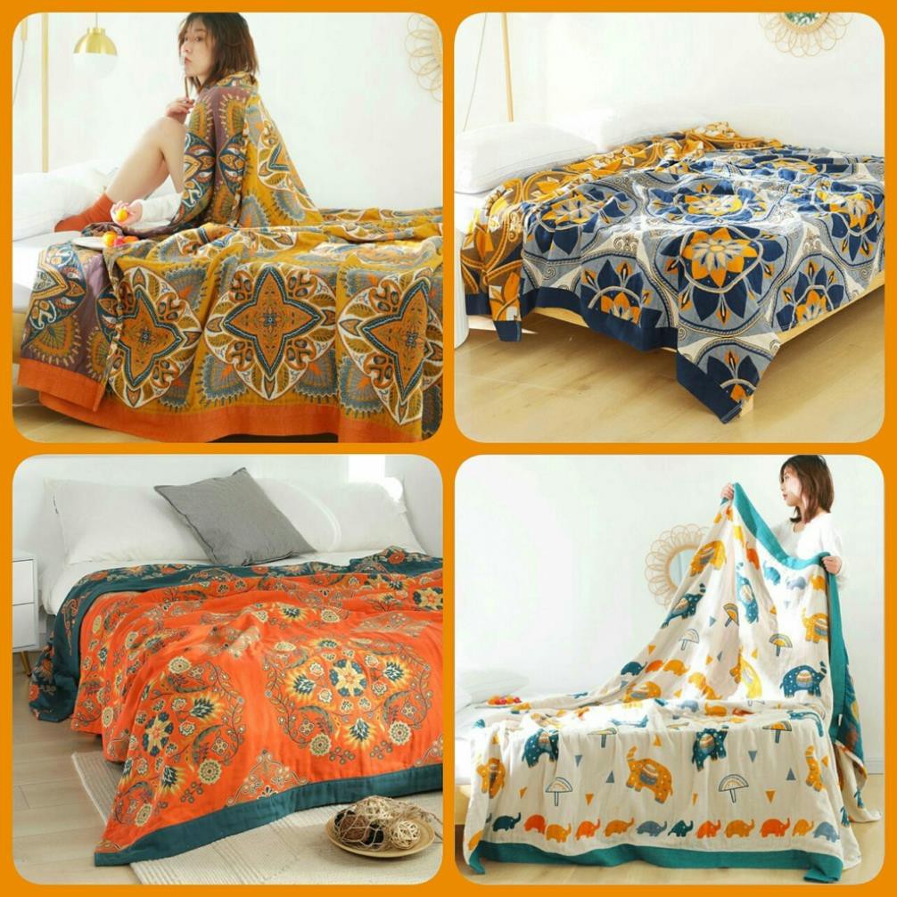 (1)TH Chăn Xô Cotton Sợi tre Organic_Dòng Cao cấp siêu kháng khuẩn