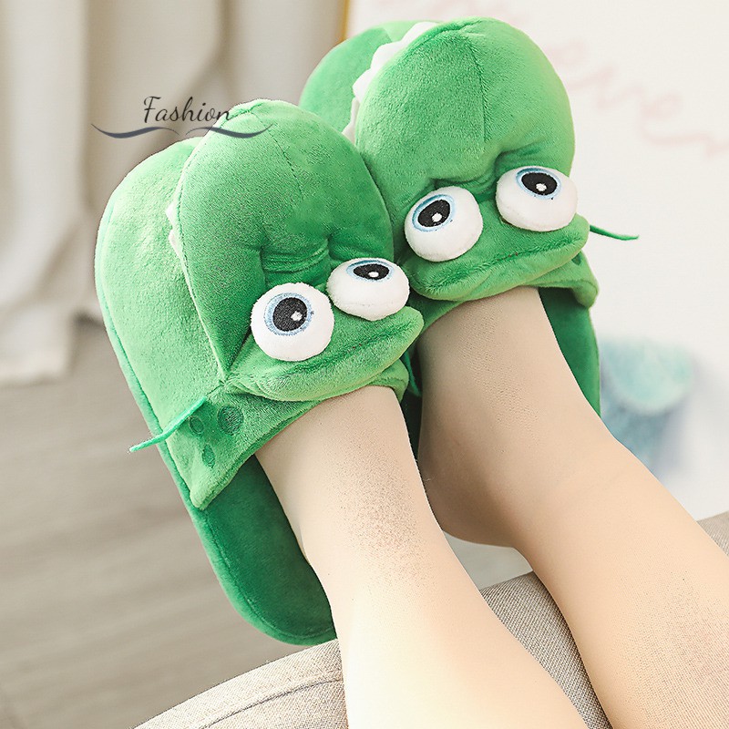 Dép Bông Mang Trong Nhà Hình Cá Sấu Độc Đáo