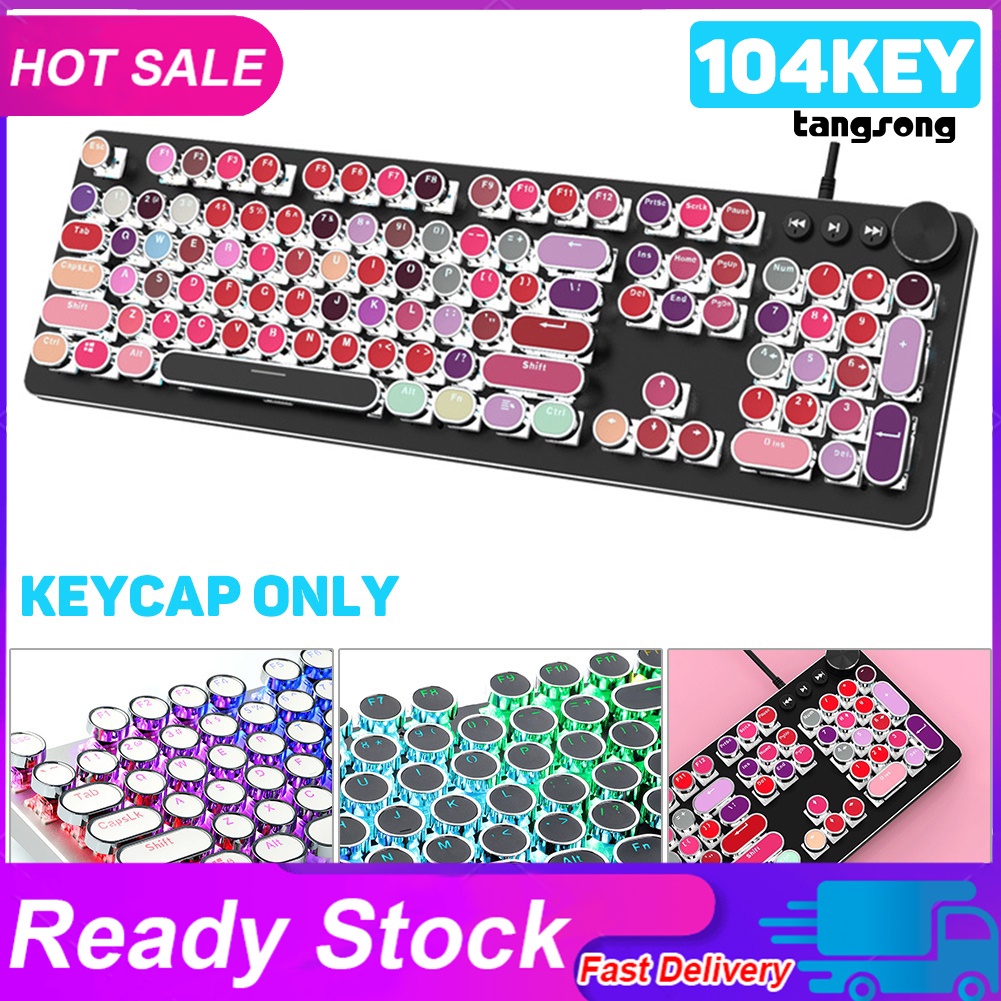 Set 104 nắp bàn phím cơ pbt hình tròn thông dụng