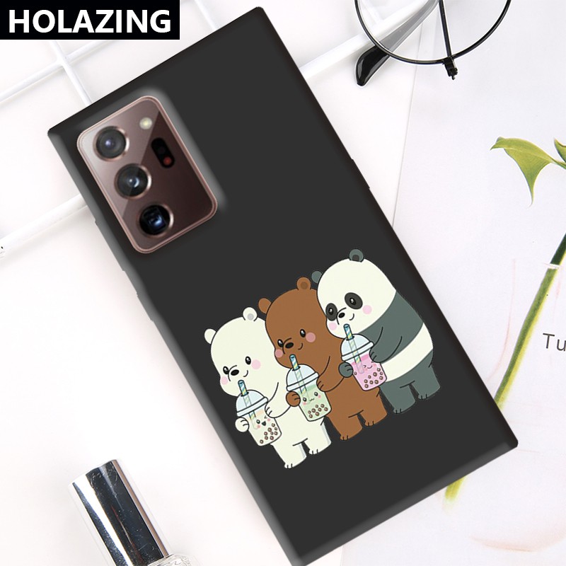 Samsung Galaxy A72 A52 5G A32 4G A12 A02S A21S A42 A31 iPhone6S Candy Color vỏ điện thoại Phone Cases We Bare Bear Soft Silicone Cover