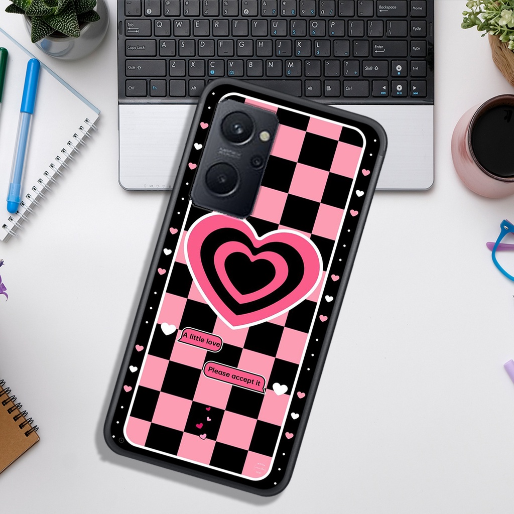 Ốp Lưng OPPO RENO 7 4G - RENO 7 5G - RNEO 7Z  , In Hình &quot;Black Heart&quot; Phong Cách Đẹp.