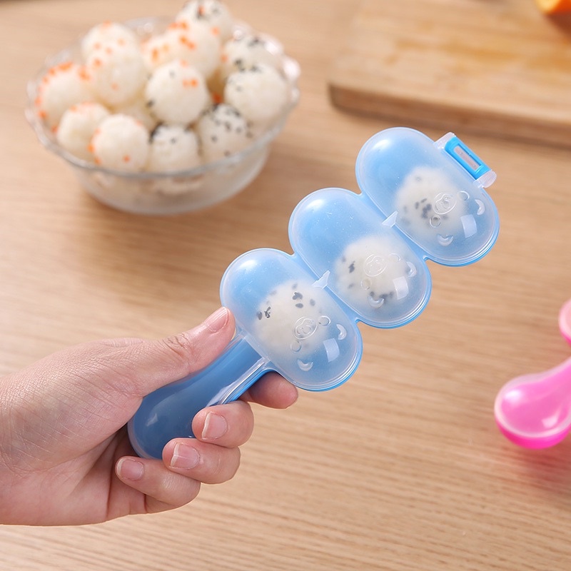 Khuôn lắc cơm viên tròn tạo hình cho bé ăn dặm